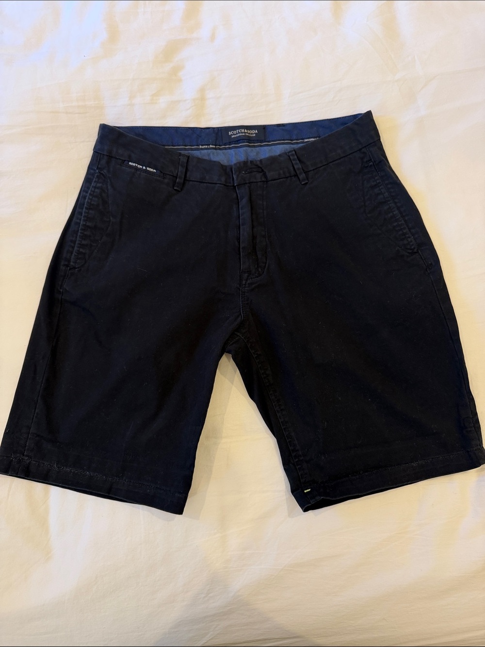 NWOT. Scotch & Soda Men's Black Cotton Shorts